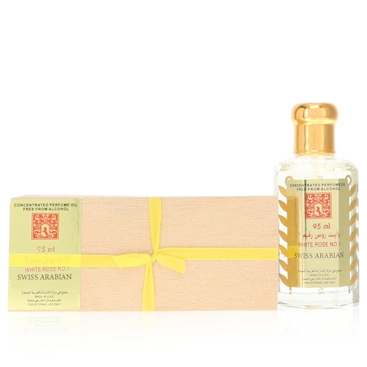 White Rose No 1 Concentrated Perfume Oil Free From Alcohol (Unisex) by Swiss Arabian 95 ml