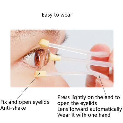 2 in 1 Portable Clip and Silicone Suction Stick Contact Lens Wearing Picking Auxiliary Tool (BPA Free, FDA Certified)