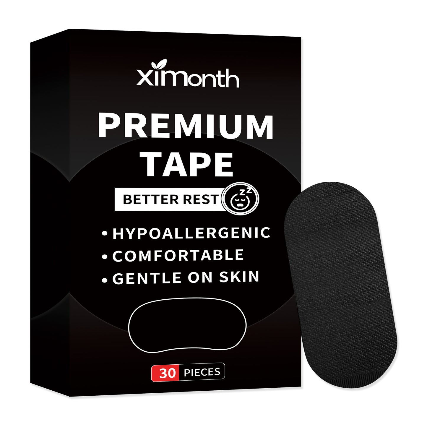 XIMONTH 30PCS Anti Snoring Strips Sleep Aid Mouth Tape Breathable Mouse Strips for Breathing & Sleeping