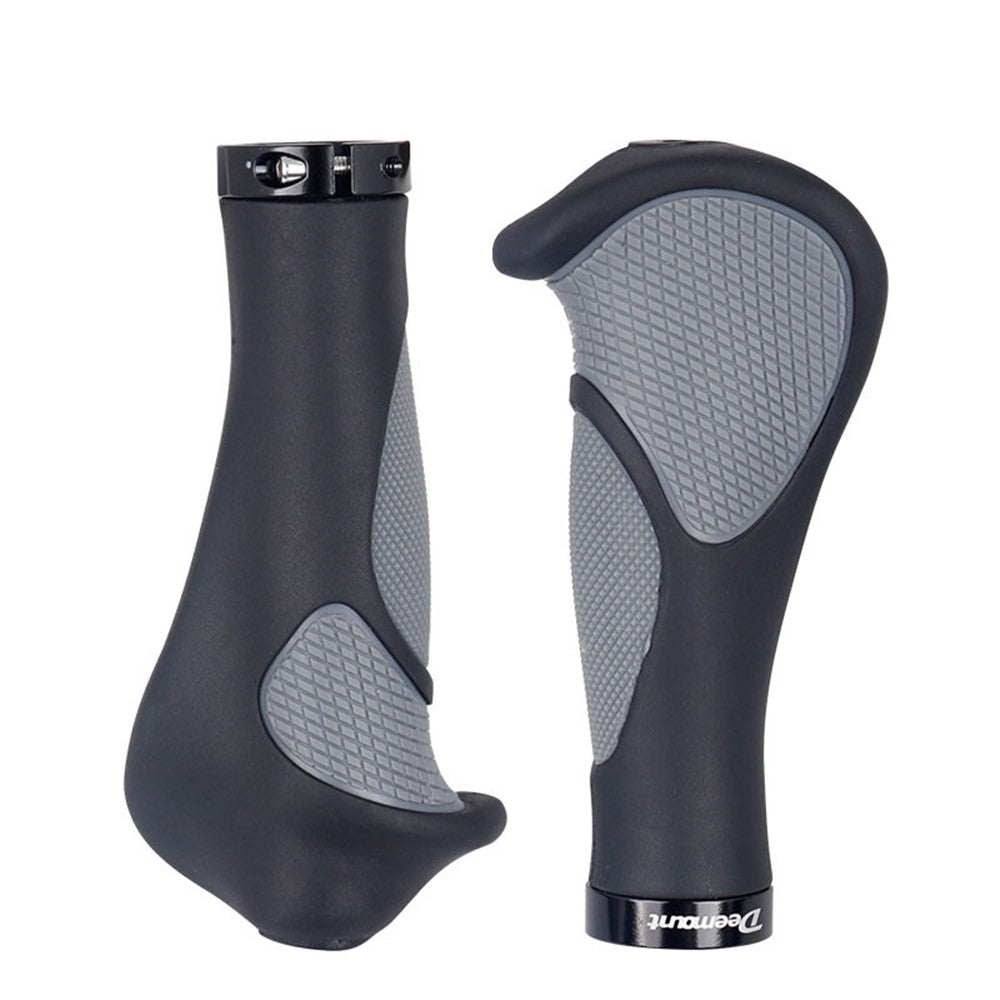 DEEMOUNT Ergonomic Bicycle Grips Handlebar Non-slip Rubber Hand Rest Shock Absorption Bar End