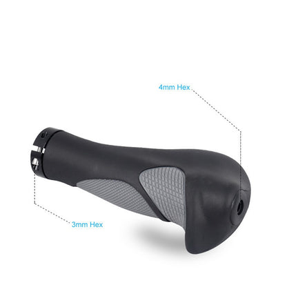 DEEMOUNT Ergonomic Bicycle Grips Handlebar Non-slip Rubber Hand Rest Shock Absorption Bar End