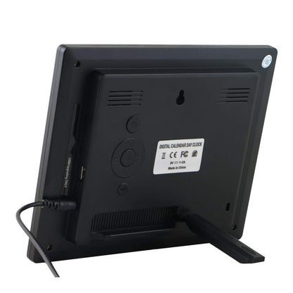 For The Elderly 8-inch Digital Super Large Characters LED Electronic Calendar Alarm Clock