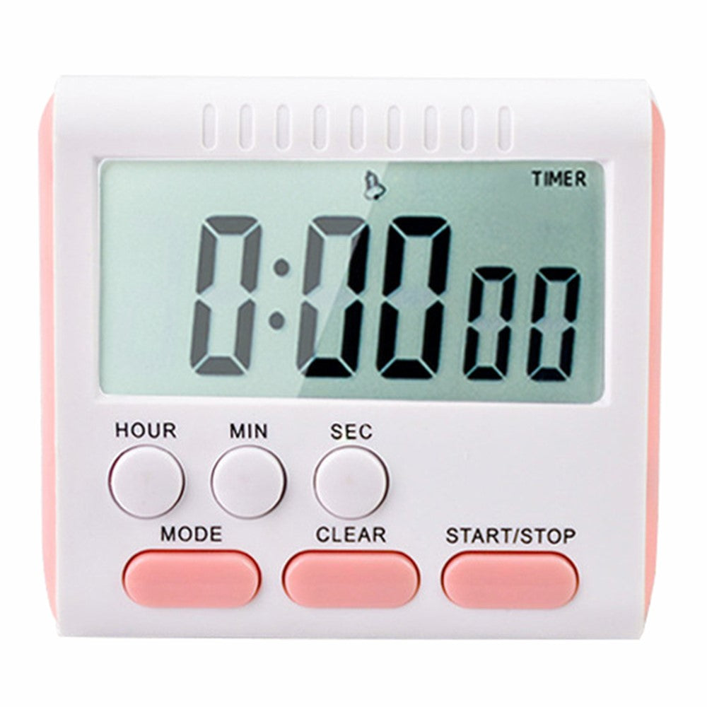 Magnetic Large LCD Digital Kitchen Timer with Loud Alarm Count Up & Down Clock 24 Hours Kitchen Timer