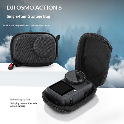 STARTRC For DJI Osmo Action 6 Camera Protective Case Portable PU Leather Storage Bag