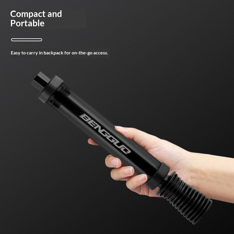 BENGGUO Portable Mini Ball Pump with Needle for Basketball Football Volleyball Quick Inflation Air Pump