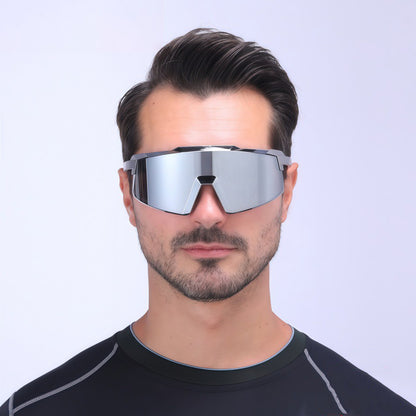 8699 Semi-rimless Frame Sports Sunglasses for Cycling Driving UV400 Protection Windproof Outdoor Eyewear
