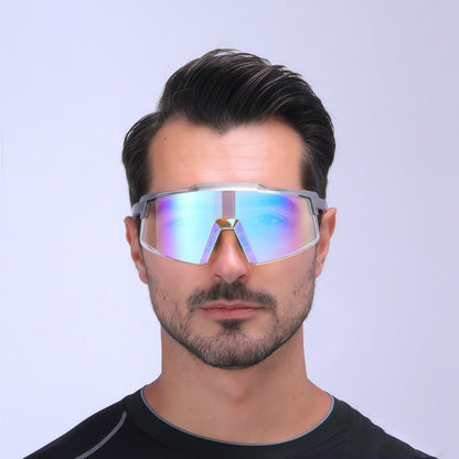 8699 Semi-rimless Frame Sports Sunglasses for Cycling Driving UV400 Protection Windproof Outdoor Eyewear