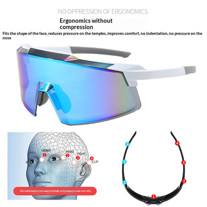 8699 Semi-rimless Frame Sports Sunglasses for Cycling Driving UV400 Protection Windproof Outdoor Eyewear