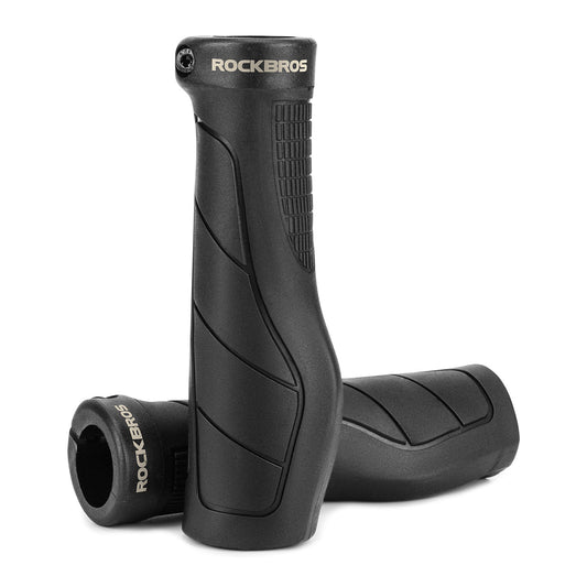 ROCKBROS G326PL Bike Handlebar Grips Shock Absorbing Lock-On Handle Grips for Mountain Road Bicycle