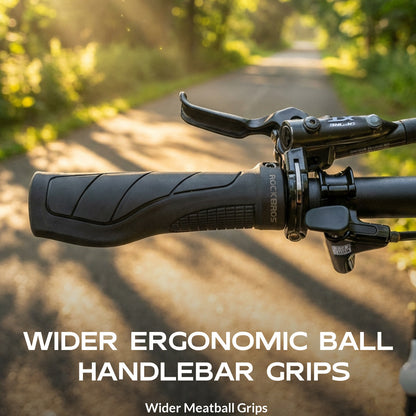 ROCKBROS G326PL Bike Handlebar Grips Shock Absorbing Lock-On Handle Grips for Mountain Road Bicycle