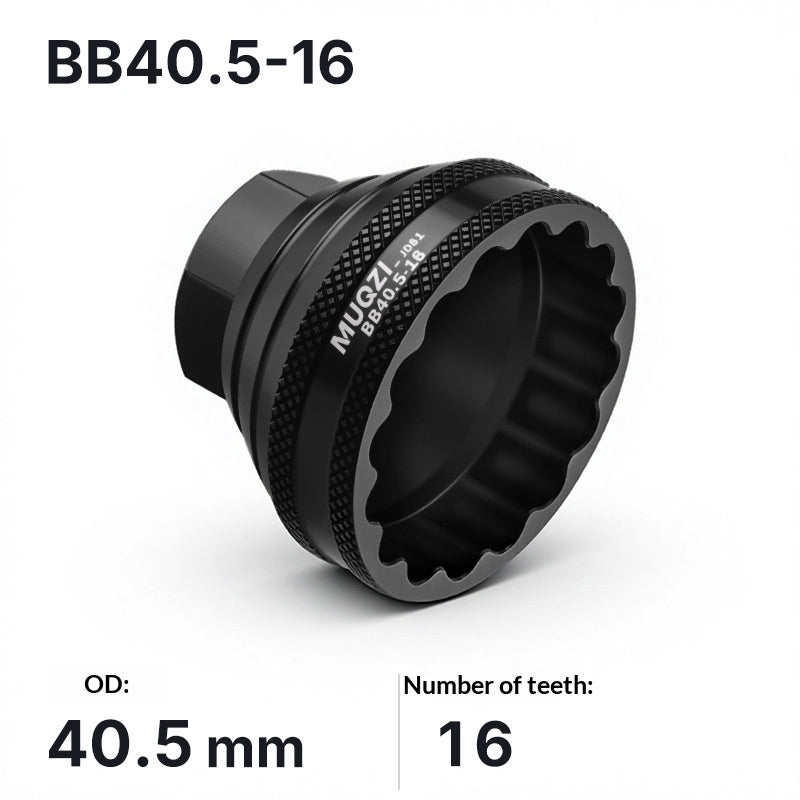 MUQZI Bike Bottom Bracket Removal Tool Aluminum Alloy Hollow Threaded 16-Tooth BB Socket Wrench