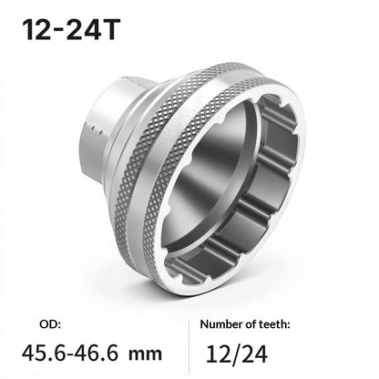 MUQZI Bike Bottom Bracket Removal Tool Aluminum Alloy Hollow Threaded 16-Tooth BB Socket Wrench