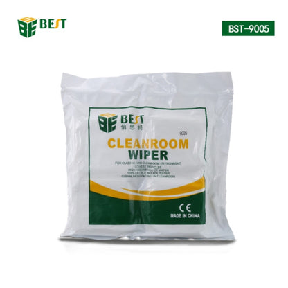 BEST BST-9005 Soft Cleanroom Wiper Non Cloth Dust Paper LCD Repair Tool 9*9CM 400Pcs / Bag