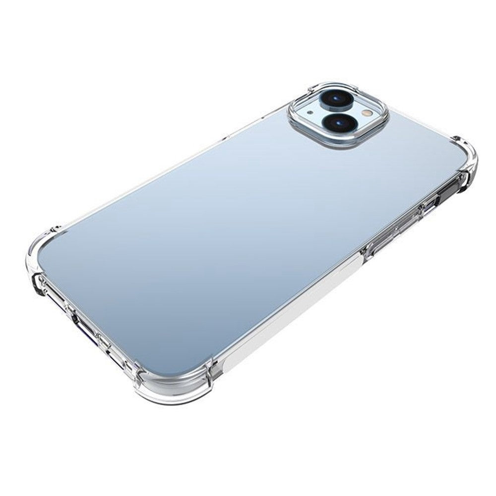 For iPhone 14 6.1 inch Thickened Four Corners Anti-drop TPU Cover Non-slip Phone Case