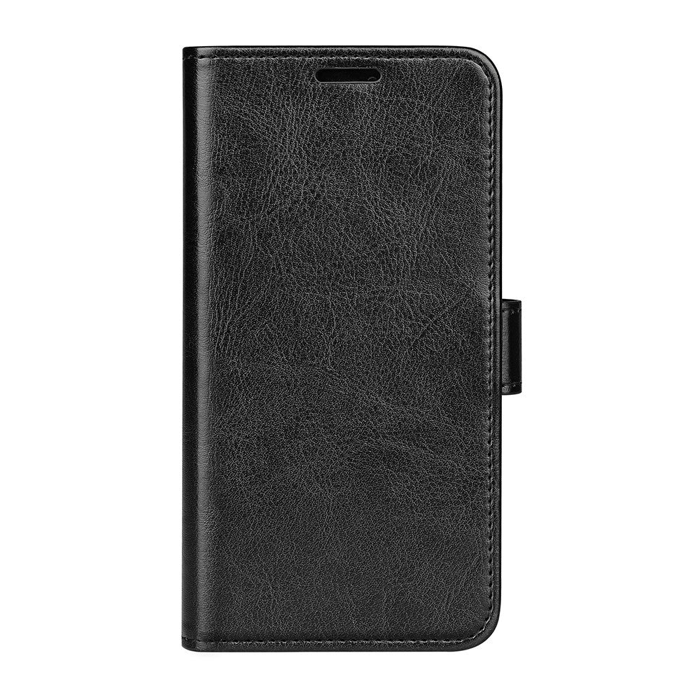 For iPhone 14 Pro Max 6.7 inch PU Leather Crazy Horse Texture Shakeproof Soft TPU Phone Case Wallet Stand Function Magnetic Closure Flip Cover