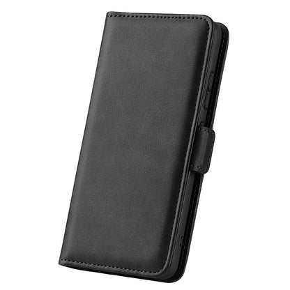 For iPhone 14 Pro Max 6.7 inch Textured PU Leather Wallet Case Double Magnetic Clasp Durable Shockproof Stand Flip Cover