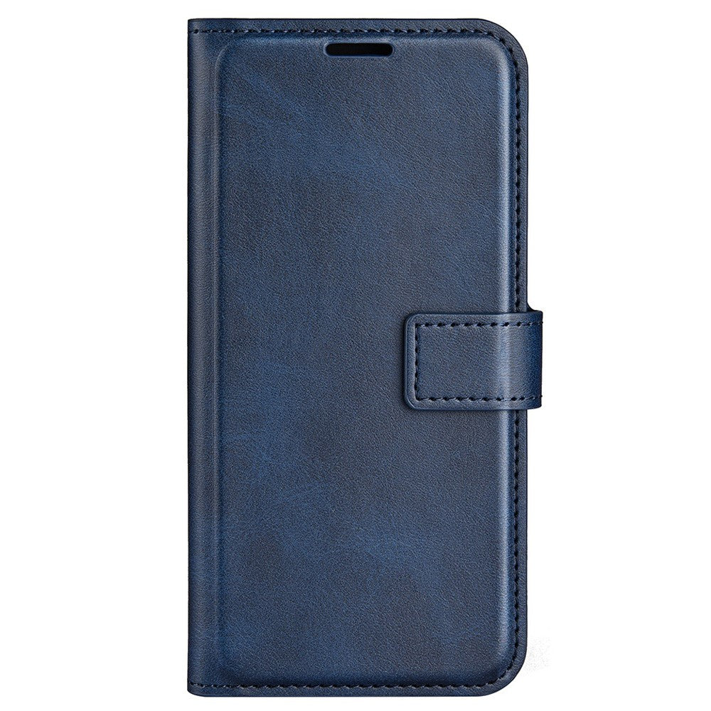 For iPhone 14 Plus 6.7 inch Textured PU Leather Side Magnetic Closure Phone Case Wallet Stand Shell