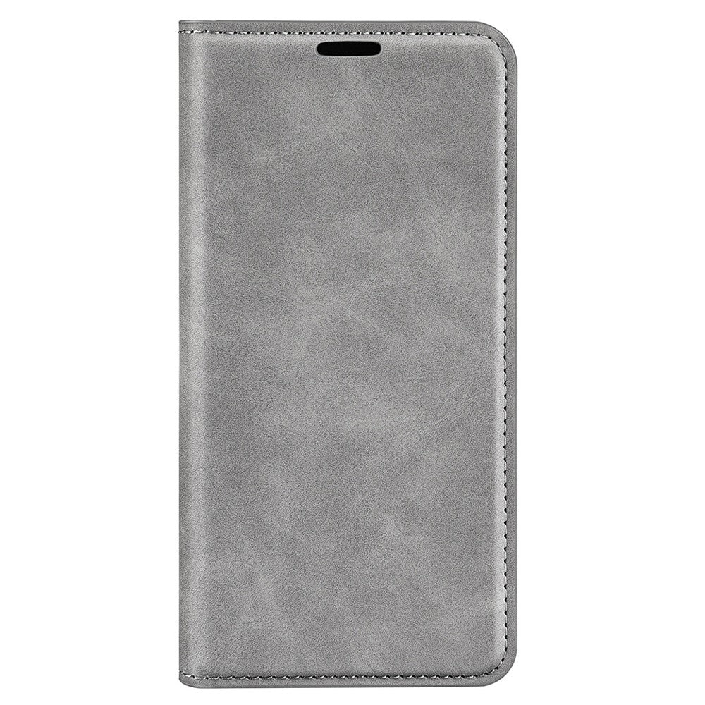 For iPhone 14 Plus 6.7 inch Skin Touch Feeling Folio Flip Leather Case Mobile Phone Stand Wallet Protective Cover