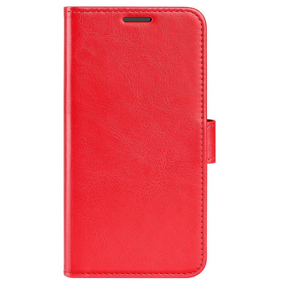 For iPhone 14 Plus 6.7 inch Crazy Horse Texture Flip Folio Phone Case PU Leather + TPU Wallet Stand Magnetic Cover