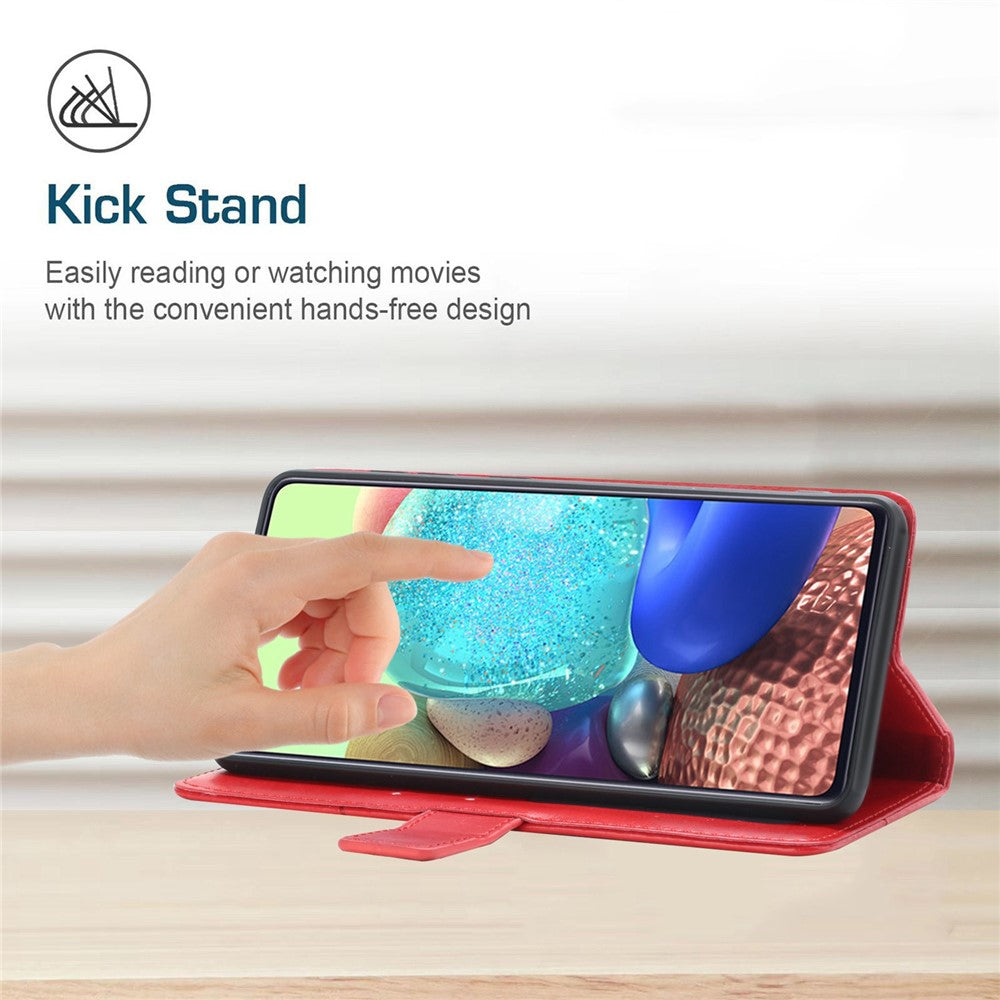 For iPhone 14 Pro Max 6.7 inch Cell Phone Cover Fully Wrapped PU Leather Y-Shaped Lines Imprinting Wallet Stand Phone Case