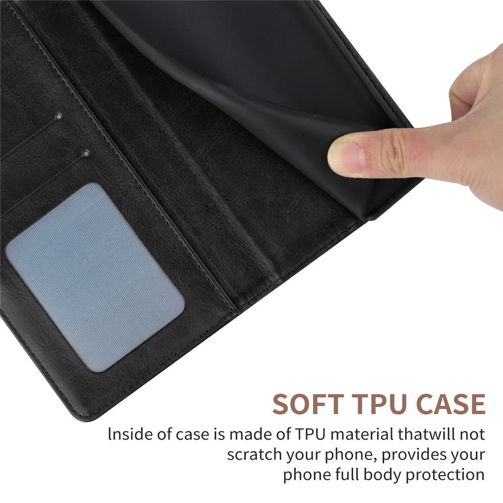 For iPhone 14 Plus 6.7 inch Cell Phone Cover PU Leather Y-Shaped Lines Imprinting Full Protection Wallet Stand Phone Case