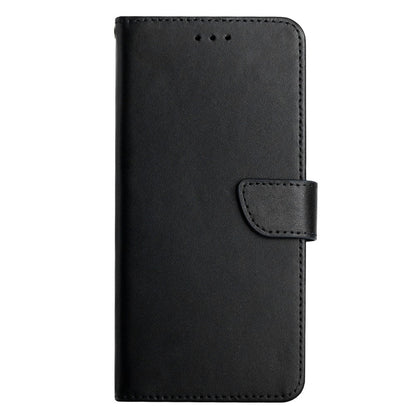 For iPhone 14 Plus 6.7 inch Wallet Stand Nappa Texture Genuine Leather Cover All-round Protection Phone Case
