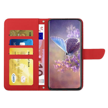 Imprinting Butterfly Flowers Phone Cover for iPhone 14 Plus 6.7 inch, PU Leather Stand Wallet Protective Case with Handy Strap