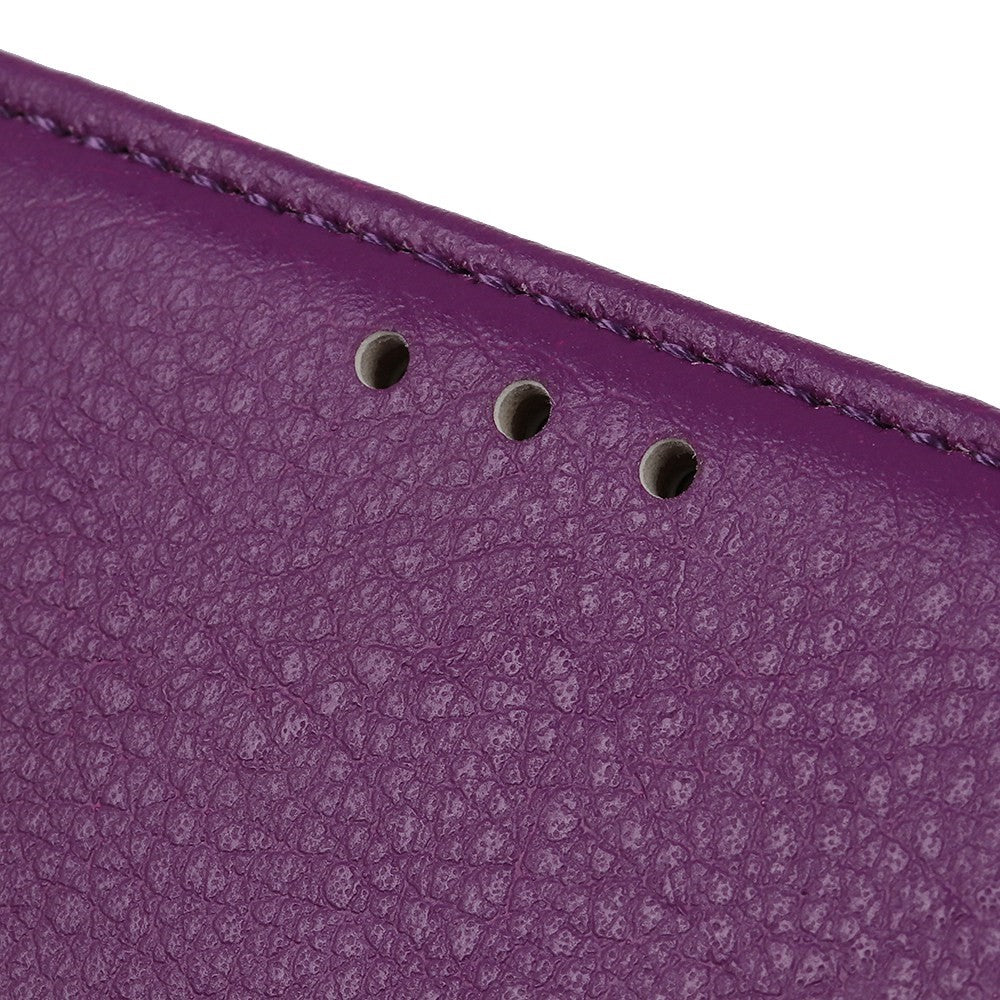 For iPhone 14 Pro Max 6.7 inch Litchi Texture Anti-fall Protection PU Leather Cover Stand Magnetic Wallet Cell Phone Case