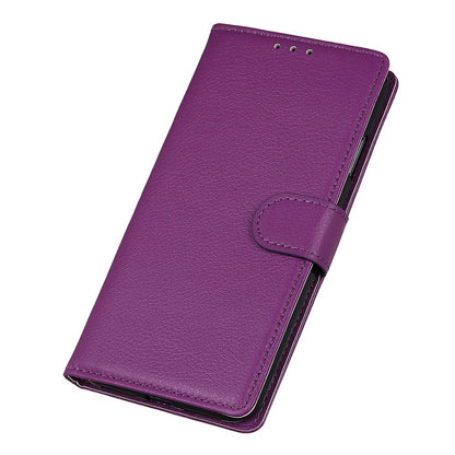 For iPhone 14 Pro Max 6.7 inch Litchi Texture Anti-fall Protection PU Leather Cover Stand Magnetic Wallet Cell Phone Case