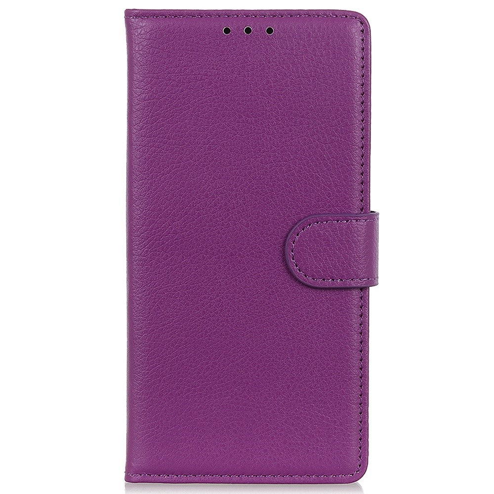 For iPhone 14 Pro Max 6.7 inch Litchi Texture Anti-fall Protection PU Leather Cover Stand Magnetic Wallet Cell Phone Case