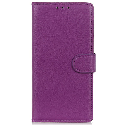 For iPhone 14 Pro Max 6.7 inch Litchi Texture Anti-fall Protection PU Leather Cover Stand Magnetic Wallet Cell Phone Case
