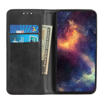 For iPhone 14 6.1 inch Split Leather+TPU Case Wallet Function Stand Strong Magnetic Suction Full Protection Cover