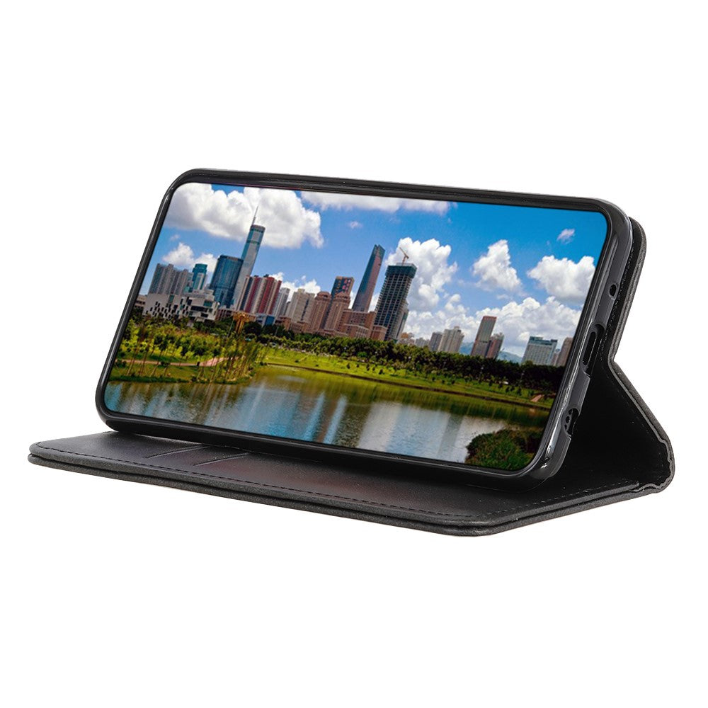 For iPhone 14 6.1 inch Split Leather+TPU Case Wallet Function Stand Strong Magnetic Suction Full Protection Cover