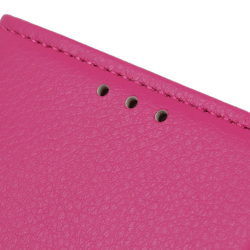 For iPhone 14 Plus 6.7 inch Litchi Texture Anti-fall Protection PU Leather Cover Stand Magnetic Wallet Cell Phone Case