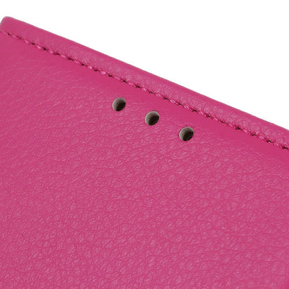 For iPhone 14 Plus 6.7 inch Litchi Texture Anti-fall Protection PU Leather Cover Stand Magnetic Wallet Cell Phone Case