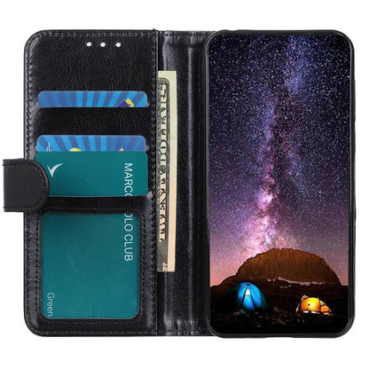 For iPhone 14 Plus 6.7 inch Crazy Horse Texture Phone Case Shockproof Stand Cover PU Leather Wallet Ant-drop Magnetic Protective Shell