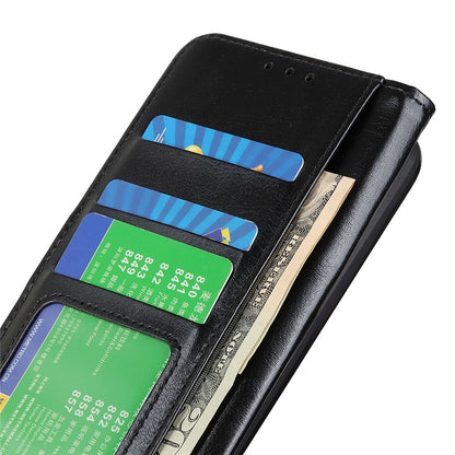For iPhone 14 Plus 6.7 inch Crazy Horse Texture Phone Case Shockproof Stand Cover PU Leather Wallet Ant-drop Magnetic Protective Shell