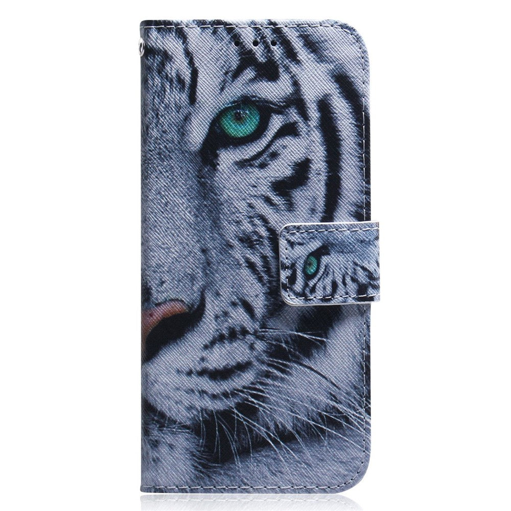 PU Leather Pattern Printing Case for iPhone 14 Pro Max 6.7 inch, Foldable Stand Wallet Full Protection Phone Cover
