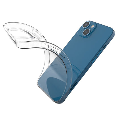 Transparent Phone Case for iPhone 14 6.1 Inch, Ultra Slim Anti-Drop Protection TPU Back Cover