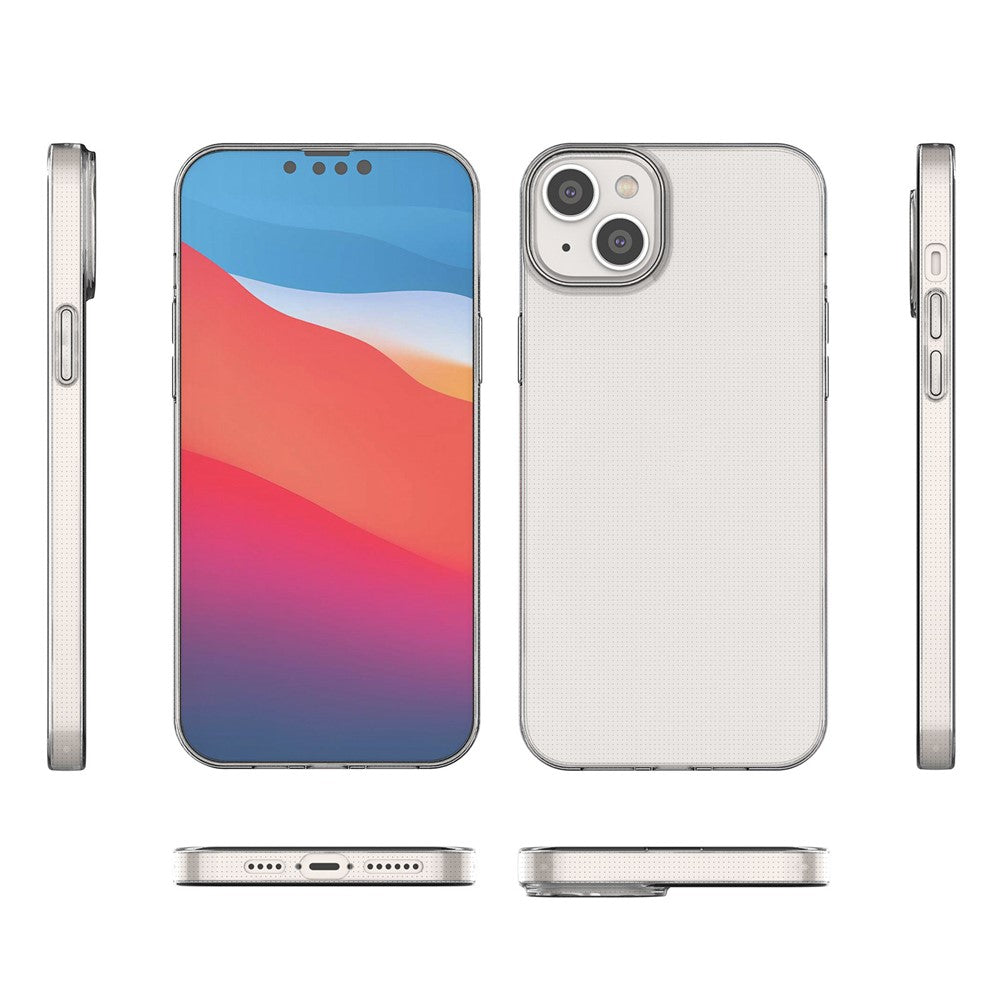 Soft TPU Case for iPhone 14 Plus 6.7 Inch, Ultra Slim Anti-Yellowing Clear Phone Cover
