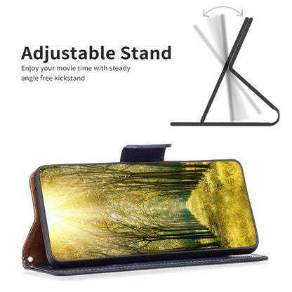 For iPhone 14 Wallet Case Litchi Texture Flip Leather Mobile Cover Stand with Strap