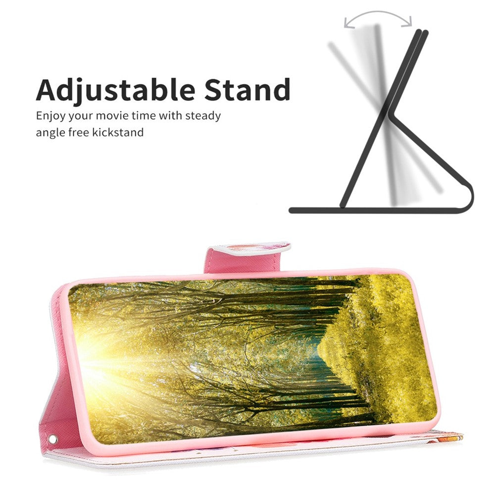 For iPhone 14 Phone Case Pattern Printing PU Leather Wallet Stand Cover