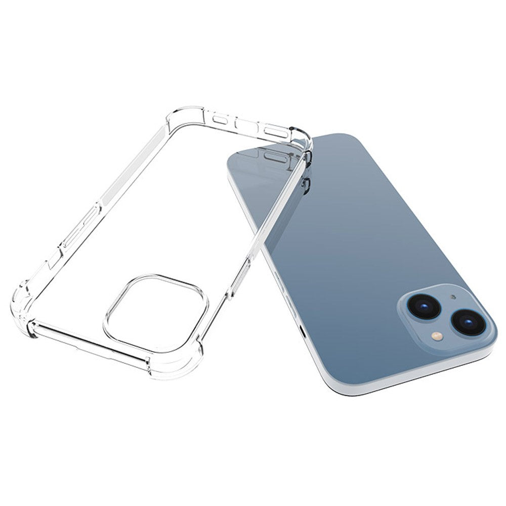 For iPhone 14 6.1 inch Anti-fall Phone Case Precise Cutouts Four Corners Drop-resistant Back TPU Protective Case