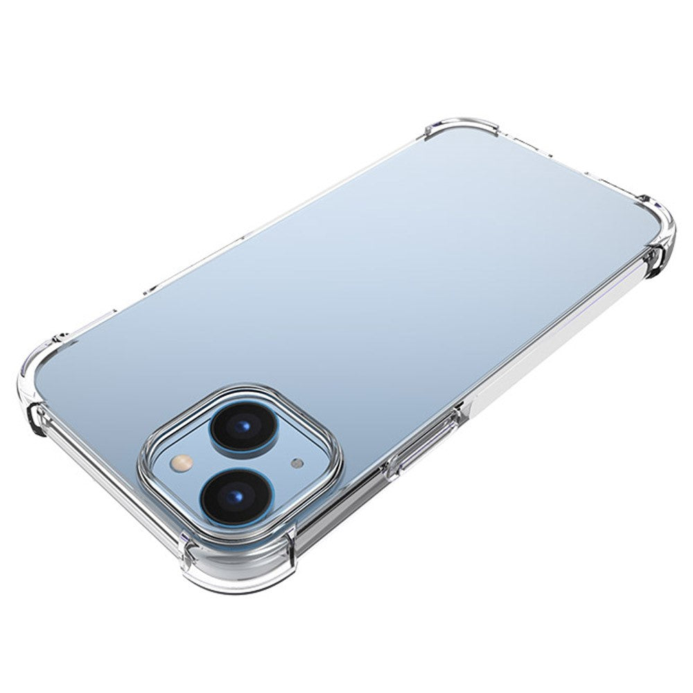 For iPhone 14 6.1 inch Anti-fall Phone Case Precise Cutouts Four Corners Drop-resistant Back TPU Protective Case