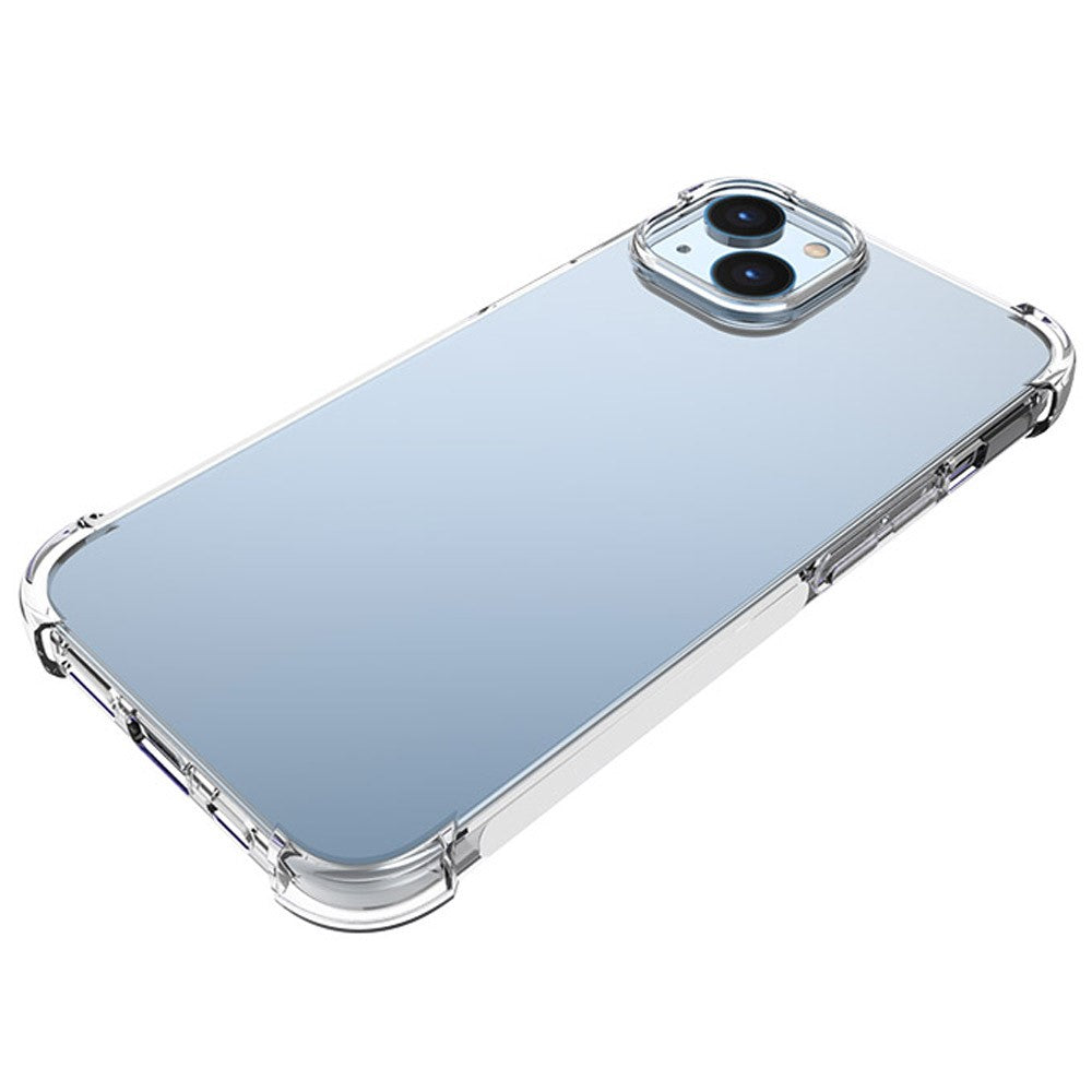For iPhone 14 6.1 inch Anti-fall Phone Case Precise Cutouts Four Corners Drop-resistant Back TPU Protective Case