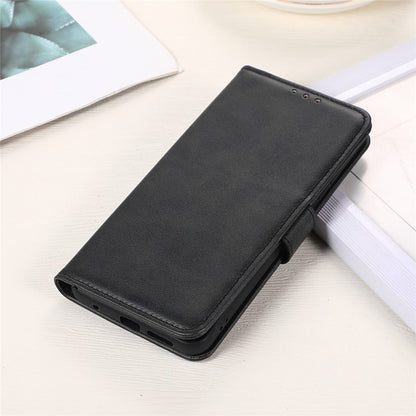 For iPhone 14 6.1 inch Shockproof Phone Cover Textured PU Leather Stand Wallet Scratch Resistant Mobile Phone Case Magnetic Design Protective Shell