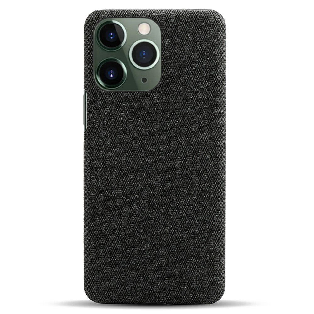 For iPhone 14 Pro Max 6.7 inch Cell Phone Case Shell Solid Color Hard PC+Cloth Phone Cover