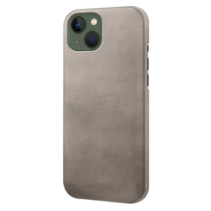 For iPhone 14 Plus 6.7 inch Anti-drop Textured PU Leather Coated PC Scratch-resistant Cell Phone Case