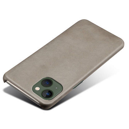 For iPhone 14 Plus 6.7 inch Anti-drop Textured PU Leather Coated PC Scratch-resistant Cell Phone Case