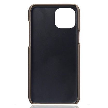For iPhone 14 Plus 6.7 inch Anti-drop Textured PU Leather Coated PC Scratch-resistant Cell Phone Case